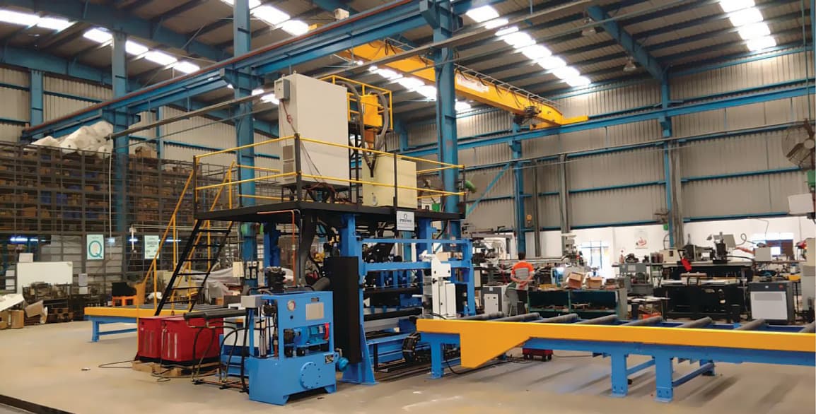 H-Beam Welding Line at Steelbuild Infra Projects