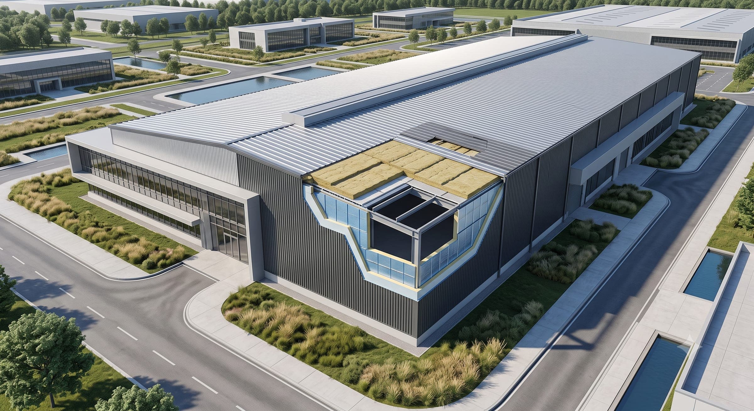 Industrial Manufacturing Plants using an independent industrial insulation system