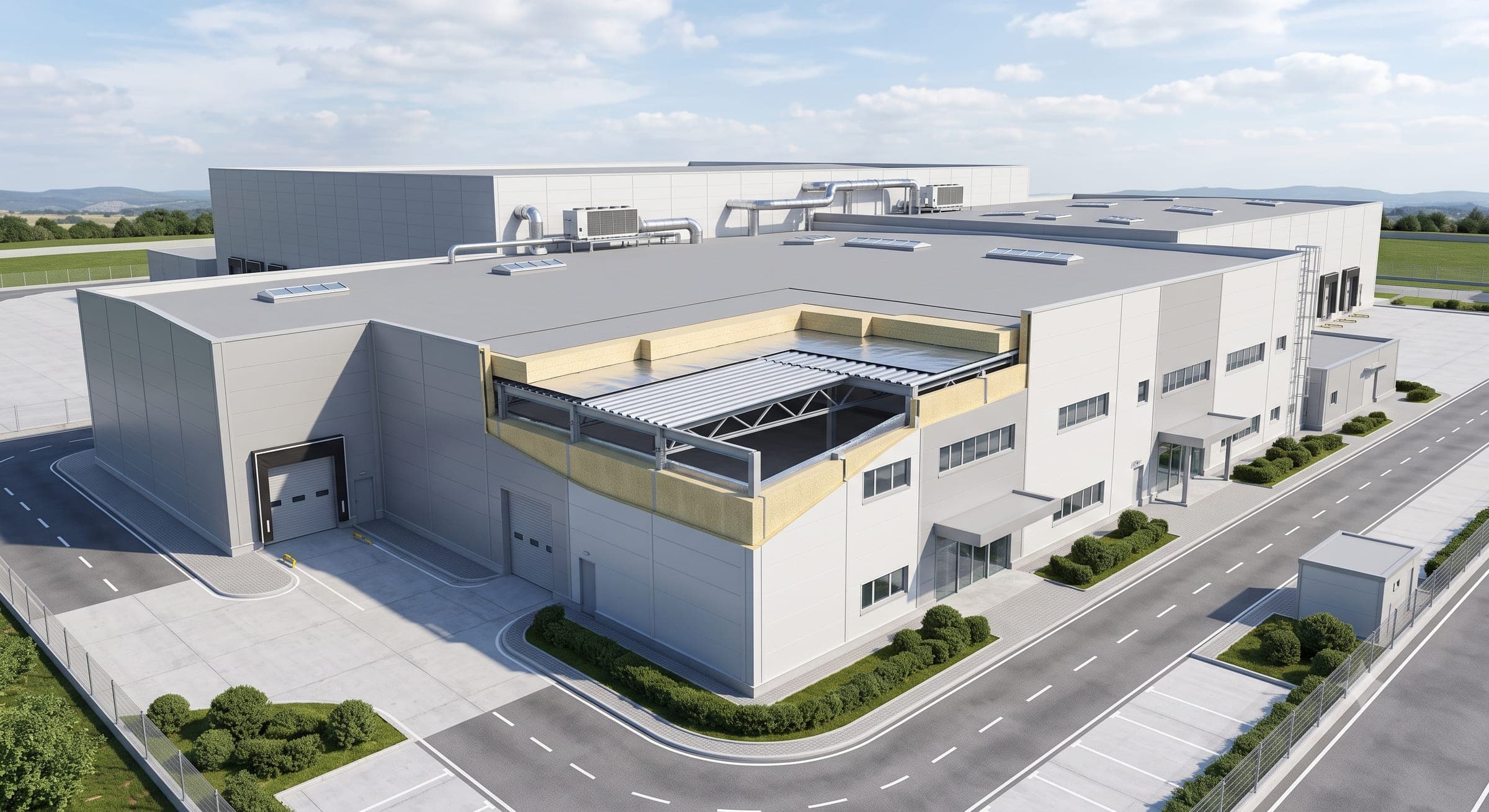 Food Processing Plants using an independent industrial insulation system