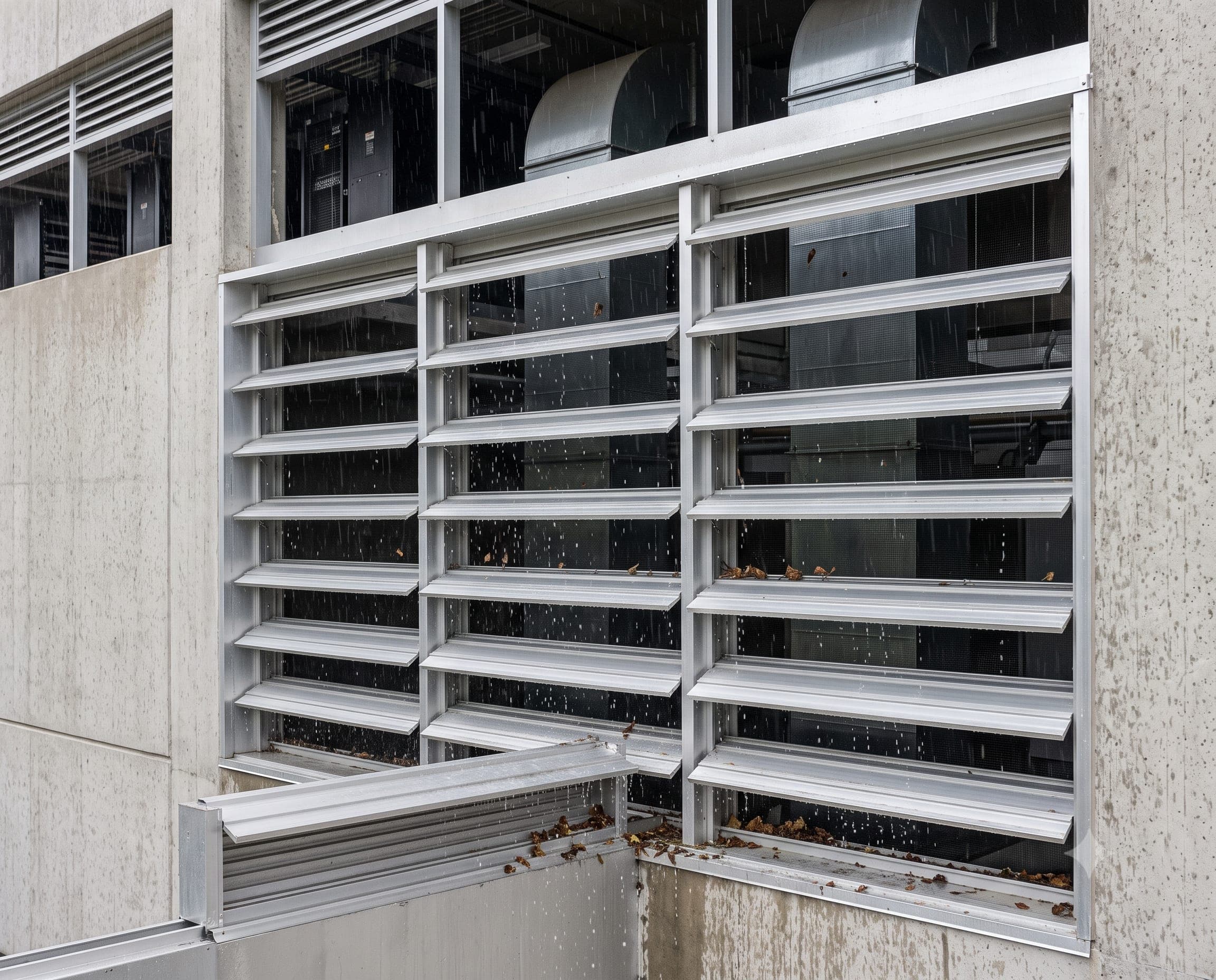 Data Centers & Electrical Rooms using functional industrial ventilation louvers