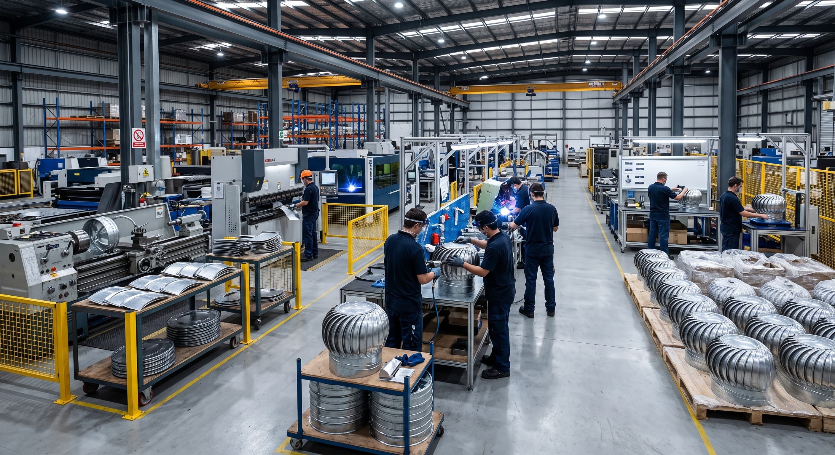 Industrial turbo ventilator manufacturing facility