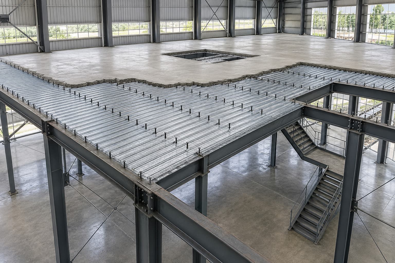 Steel Deck Sheet Composite Floor System