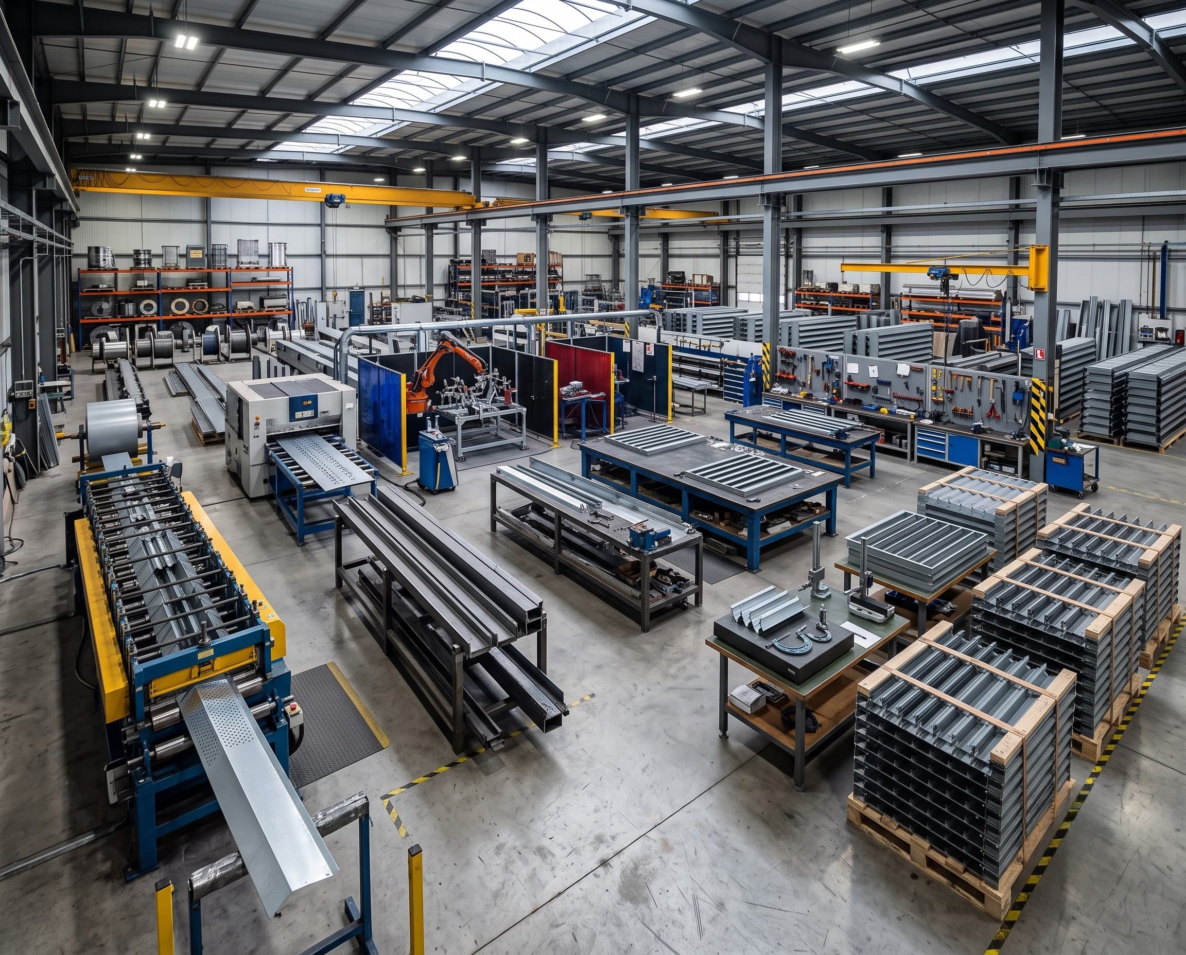 Industrial ventilation louver manufacturing and fabrication facility