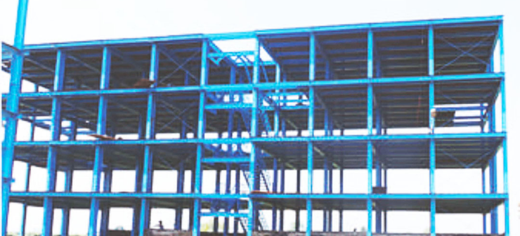 Multistory Building Project by Steelbuild Infra Projects